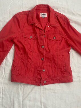 Red jeans jacket by Old Navy